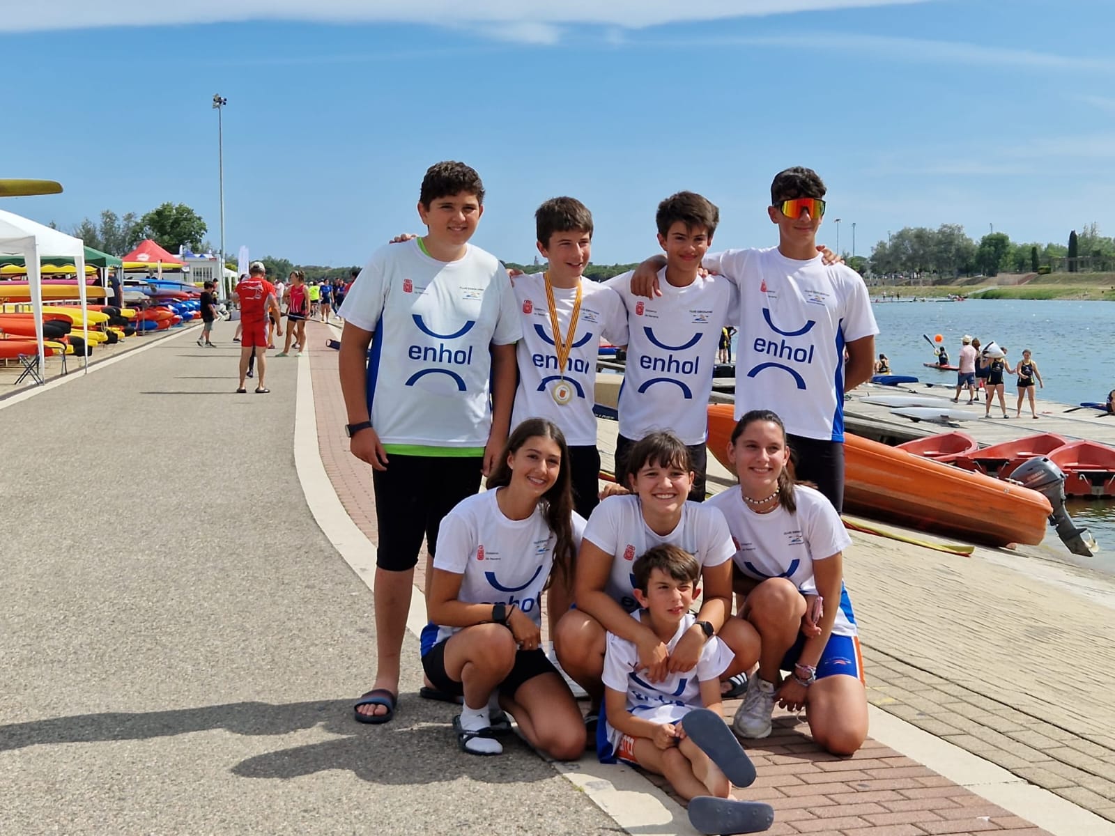 Podios navarros en el Campeonato de Cataluña de Velocidad 200 metros en aguas tranquilas